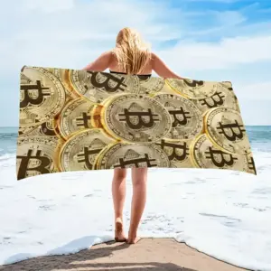 Bitcoin badehåndkle