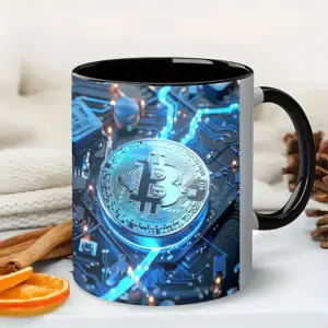 Bitcoin keramisk kaffekopp