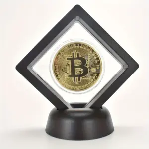 Bitcoin Samlemynt med stativ sort